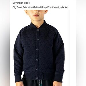 Sovereign Code Black Quilted Varsity Jacket